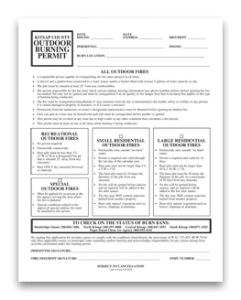 Universal Burning Permit - click to download PDF