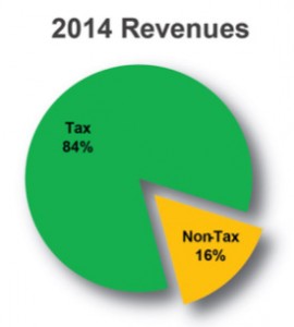 2014 Revenues chart