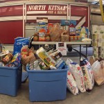 While NKF&R personnel and communities donated an impressive 825 pounds of food, Bainbridge firefighters managed to gather over two times that amount!